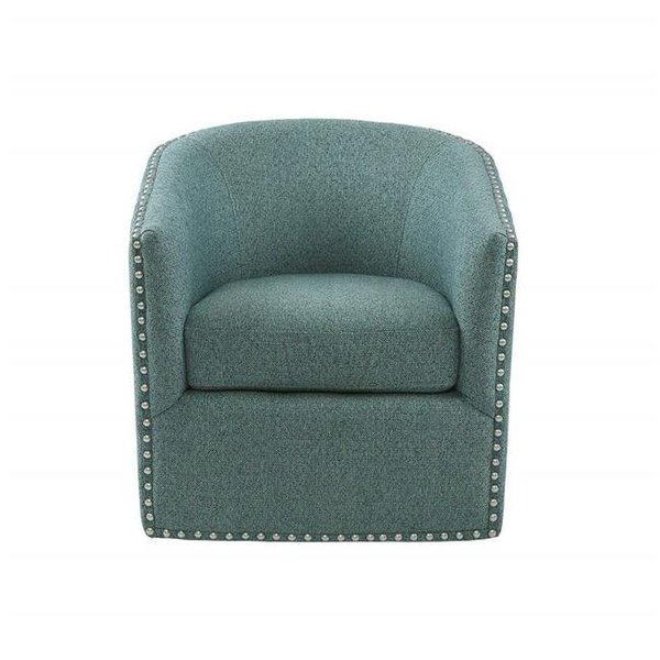 Madison Park Madison Park MP103-0706 Swivel Chair - Teal Multicolor; 30 x 28 x 31 in. MP103-0706